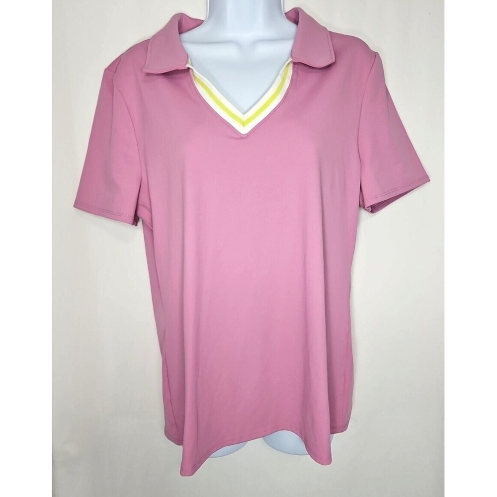 Sincerely Jules Woman's Lilac Short Sleeve Activewear Top Size Large - NWT